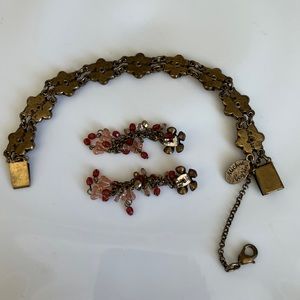 Michal Negrin Bohemian Bracelet and Earrings. Beautiful!